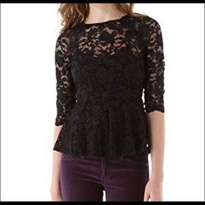 Dolce Vita Lace Peplum Top